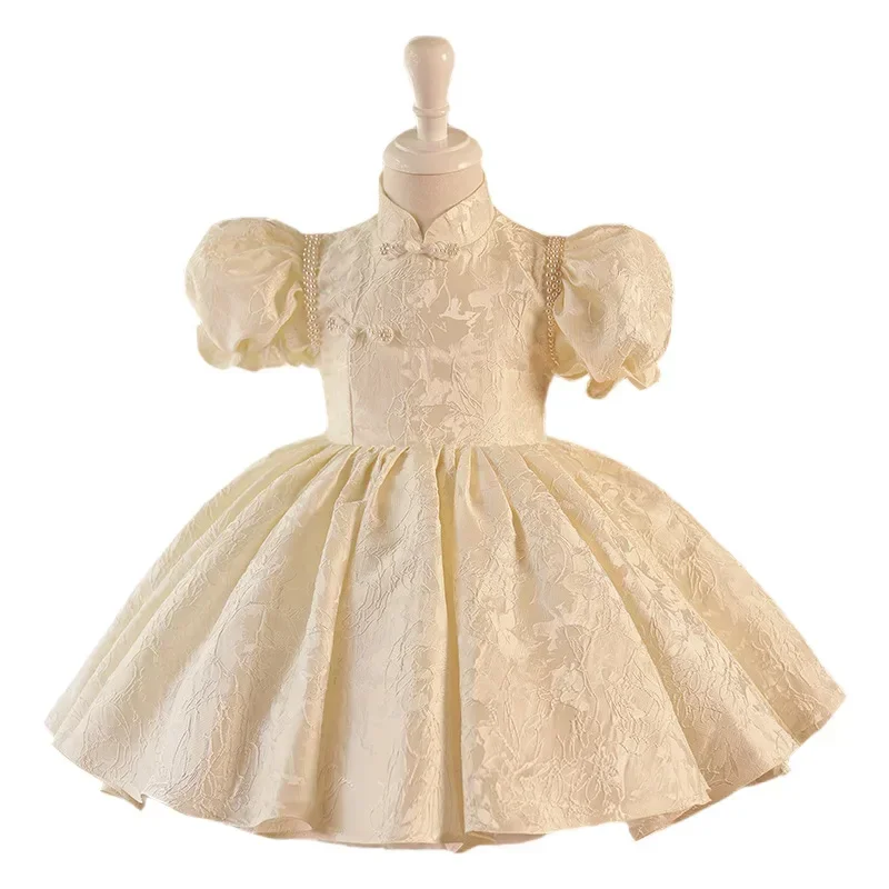 Falda de princesa para niña de 1 año, vestido de boda para niño, actuación de cumpleaños, vestido de noche de fiesta de princesa de encaje, ropa para niño de 1 a 12 años