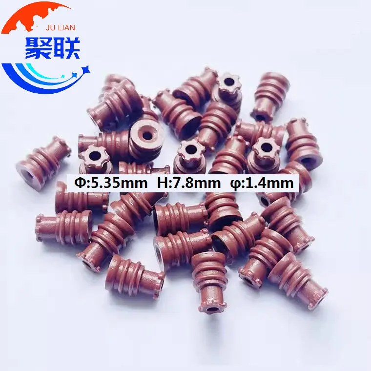 50pcs-10000pcs RS220-04100 Outer Diameter Φ5.35mm Rubber Seal Inner diameter φ:1.4mm Wire Seal 15491826 For Auto Connector