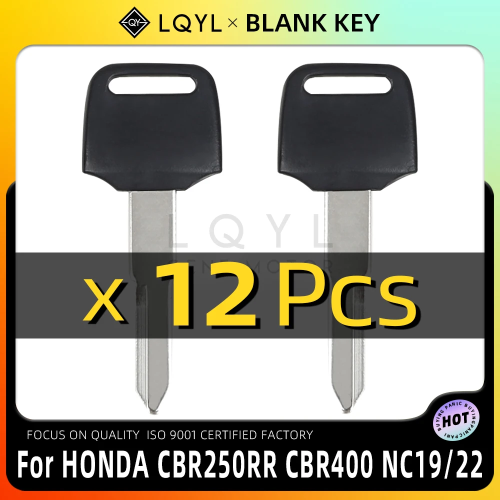

LQYL 12 Pcs Brand New Motorcycle Replacement Key Uncut For HONDA CB400 CB-1 CBR250RR CBR400 RR CBR250 NC14 NC17 NC19 NC22
