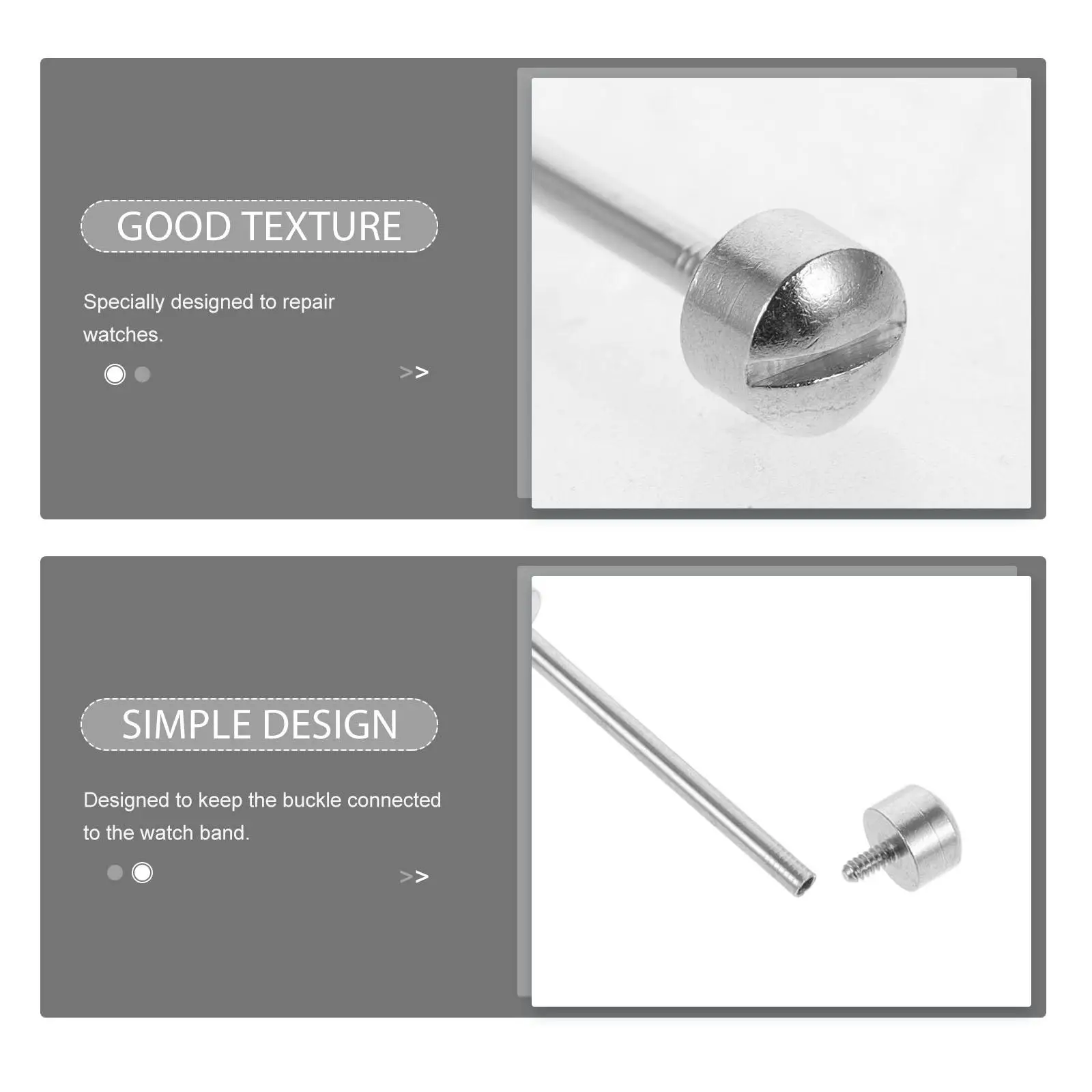 2 Pcs Tools for Watch Connection Rod Screwdriver Link Watches Adjustment Kit