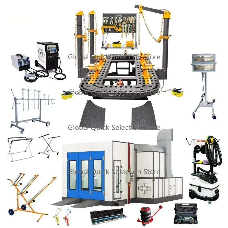 Car Frame Straightening Machine /car Frame Machine, Spray Booth Auto Body Repair Machine Combo
