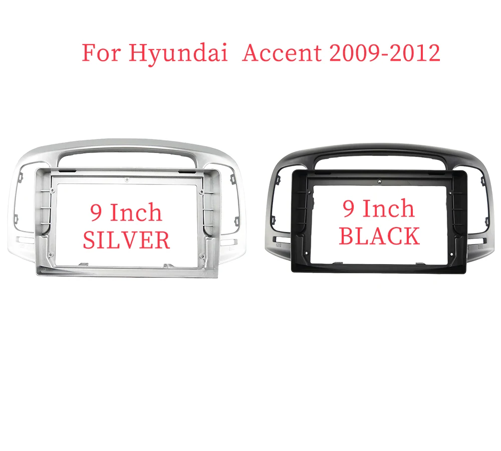 9 InchCar Frame Fascia Adapter For Hyundai Accent 2009-2012 Android Radio Dash Fitting Panel Kit