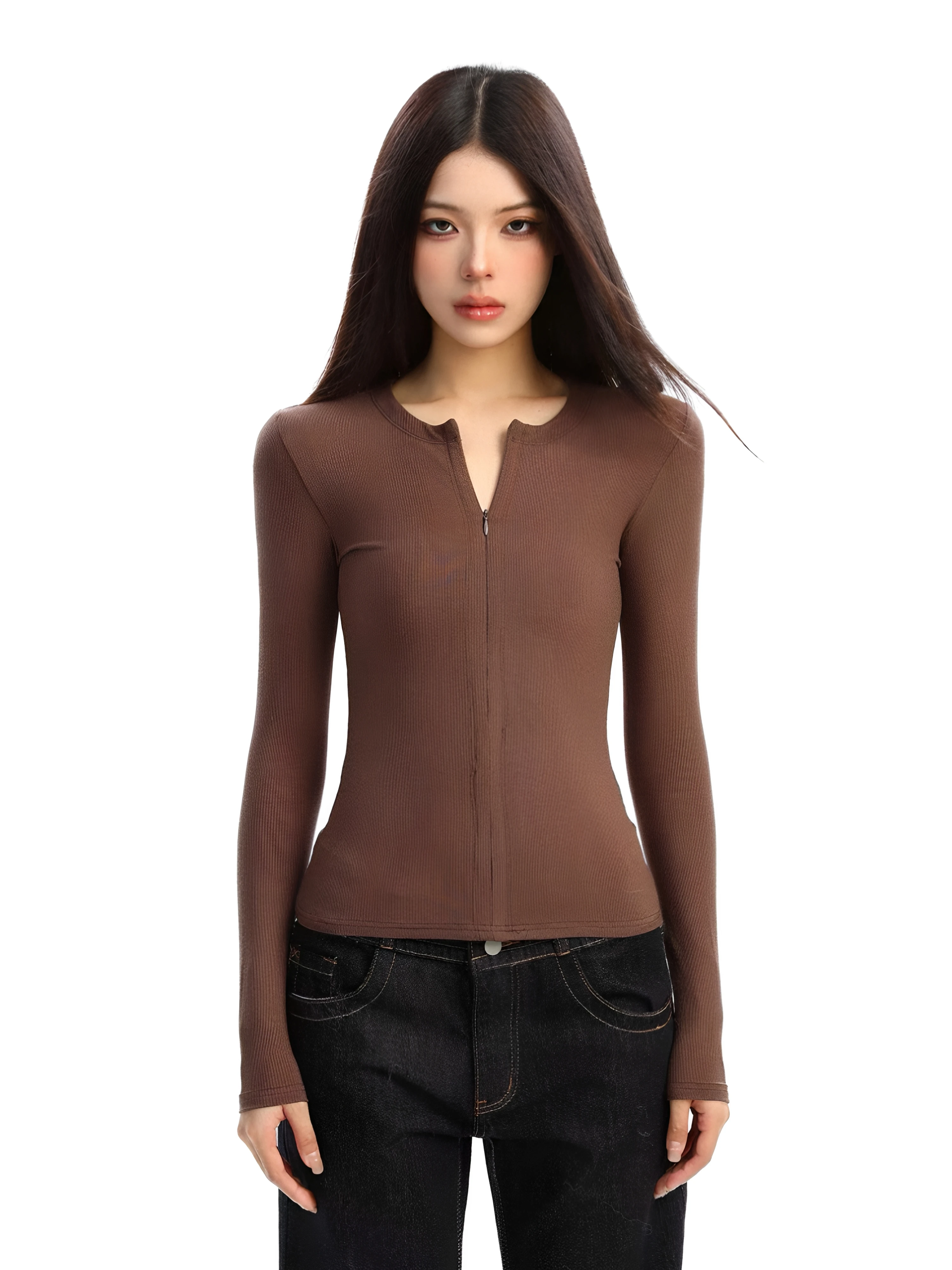Slim Fit Long Sleeve Base Shirt Women's plus Size Spring Autumn New Style Inner Wear Shoulder Length Outerwear T-shirt Top