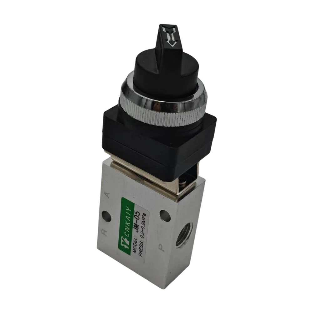 Pneumatic switch JM-05 2 Position 3 Way Selective Knob Type Mechanical Valve