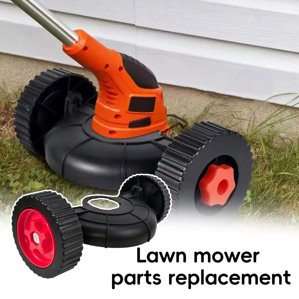 Lawn Mower Auxiliary Support Wheels with Protective Cover Grass Cutter Parts for Electric Gas Grass Trimmer Weed Eater view 5