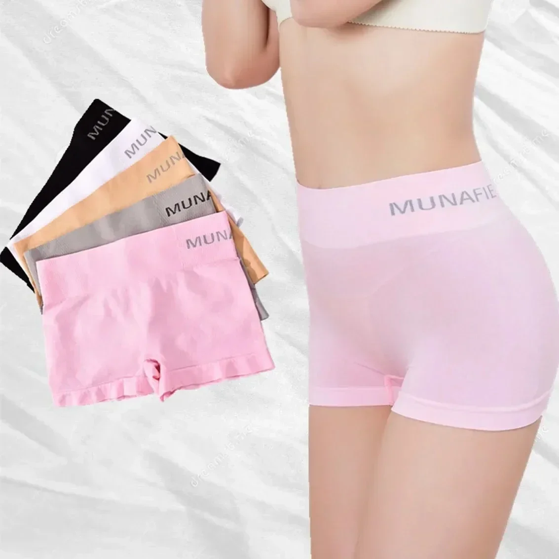 Medias cortas seguras sin costuras para mujer, pantalones de seguridad debajo de los pantalones cortos, pantalones cortos leggin para mujer, estilo Boxer String Femme Sexy