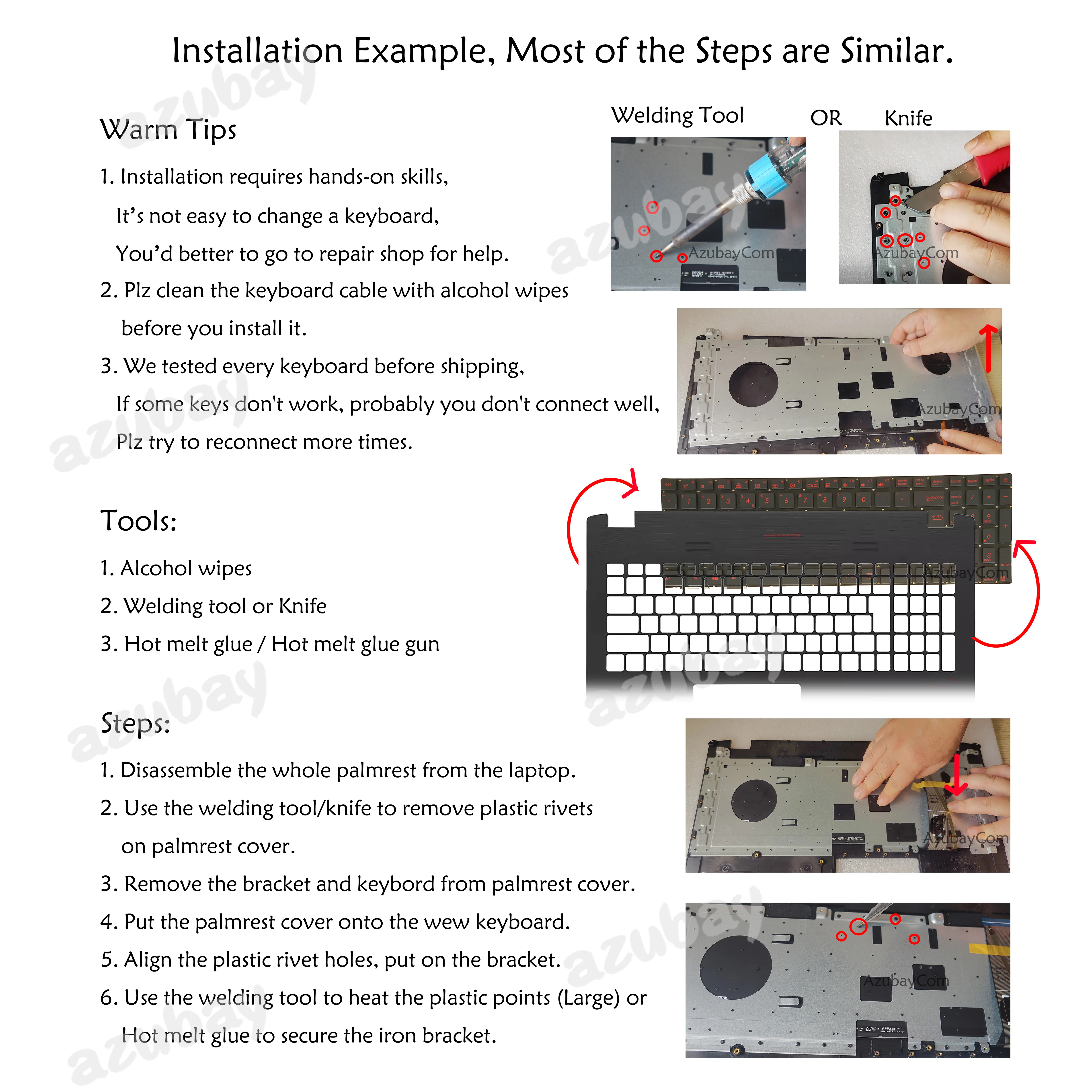 Imagem -03 - Teclado Retroiluminado Vermelho do Portátil Msi Katana Gf66 Gf76 Katana 17 B11u B11ucx Alfa 15 B5ee Bravo 15 B5dd 15 B5ed Alemão Qwertz