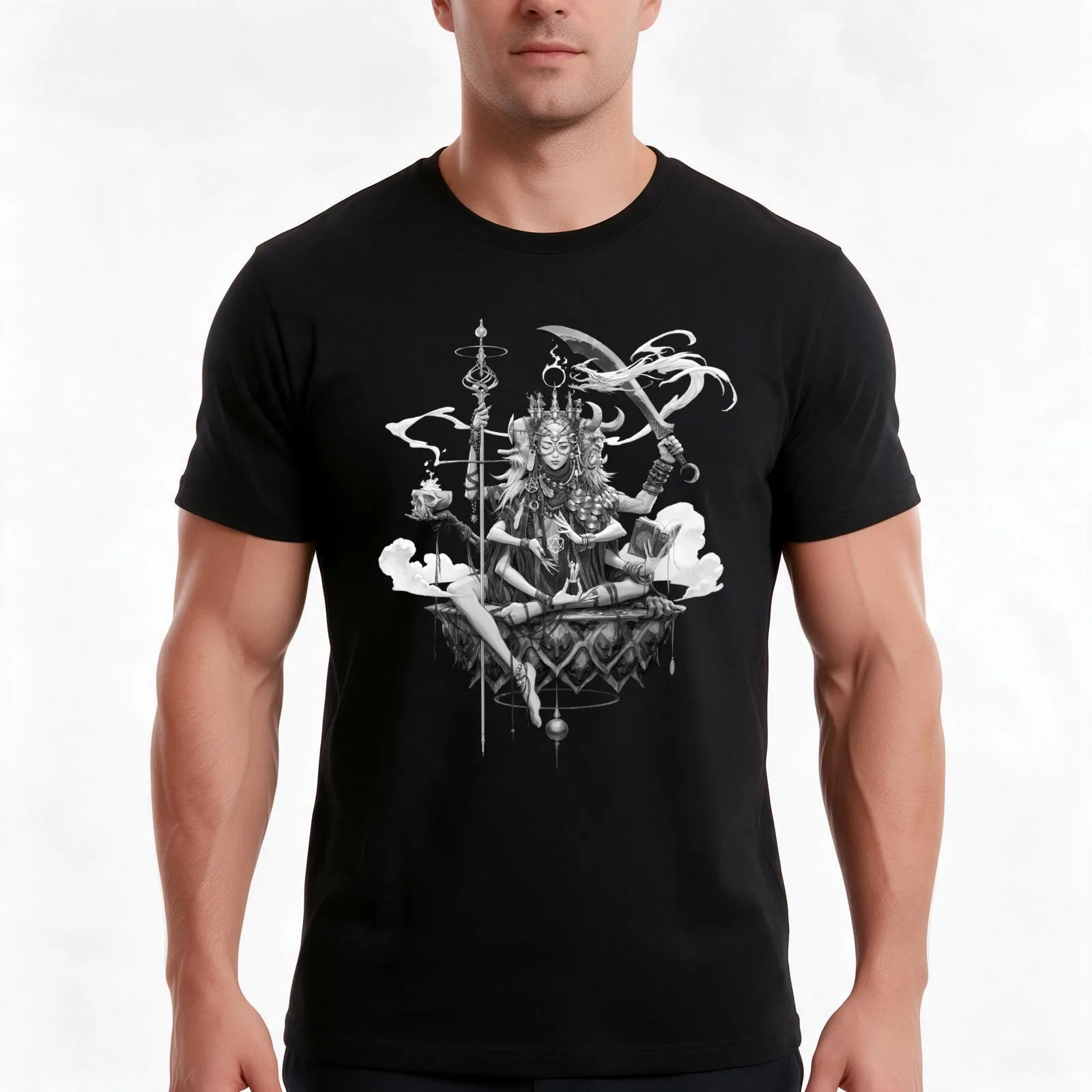 Dungeon Master T-Shirt Summer Casual Cotton Tee Oversized Streetwear Tops Vintage Graphic Print Loose Fit Short Sleeve