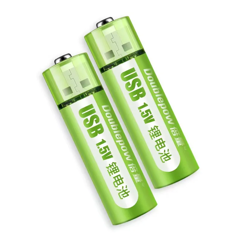 usb rechargeable battery set AA 1.5V 1800mwh constant voltage fast charging lithium battery