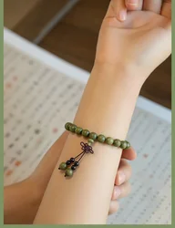 Natural Sandalwood 8mm Tibetan Buddhist Bracelet Unisex Rosary Wooden Jewelry