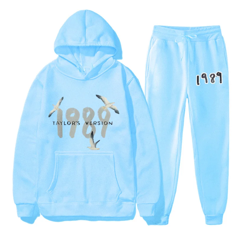 Taylor Print Pigeon The Eras Tour Men Sweatshirt Hoodie+Sweatpants Midnight Album Swift Tracksuit Sportswear Women 2 Piece Set