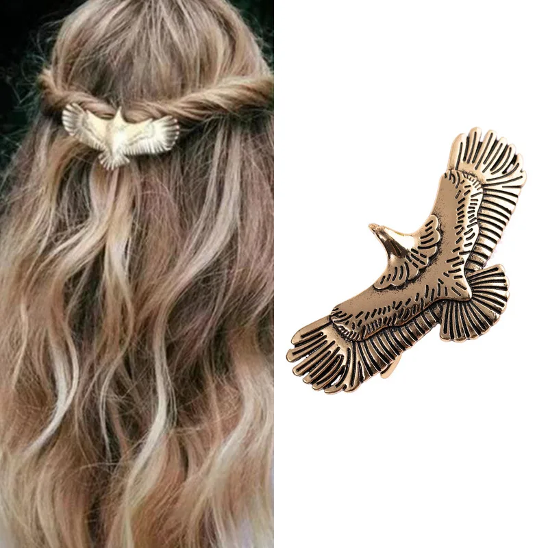 New Fashion Metal Hair Clip Elegant Vintage Bird Wings Barrette for Women Girls Sweet Hairpins Barrettes Hair Accessories T006