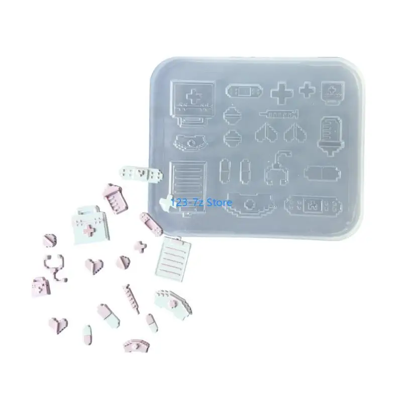 

A9BF Home Craft Silicone Mould for Pixel Shaped Accessory for Fashion Enthusiasts