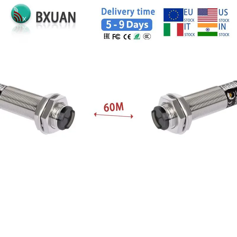 Diffuse Reflection Metal M18 Photoelectric Switch Sensor NPN PNP DC12-24V Detection Distance 3m