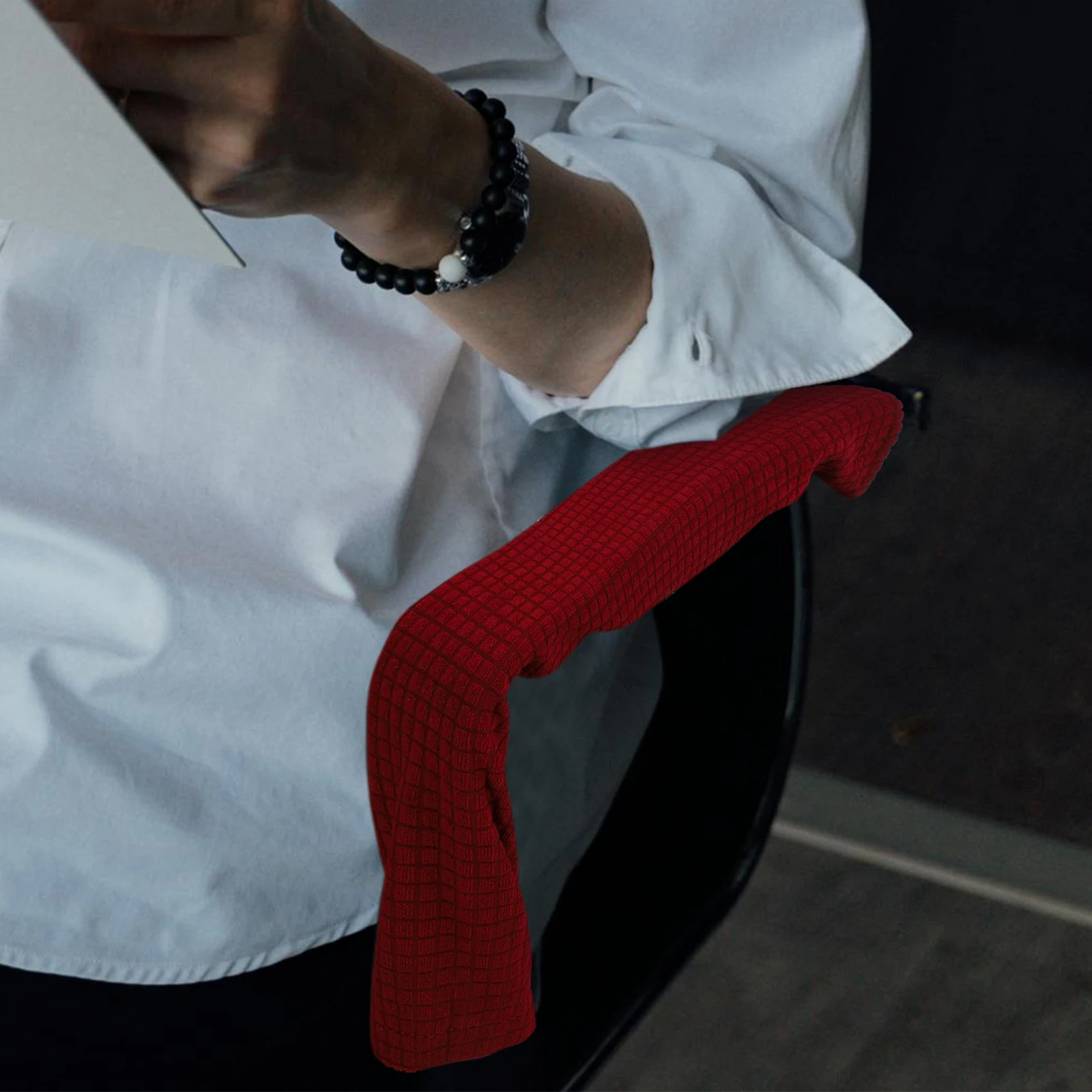 

Waterproof Arm Covers for Chair Arms Protectors Stretchable Removable Office Chair Armrest Covers Furniture Recliners Polyester