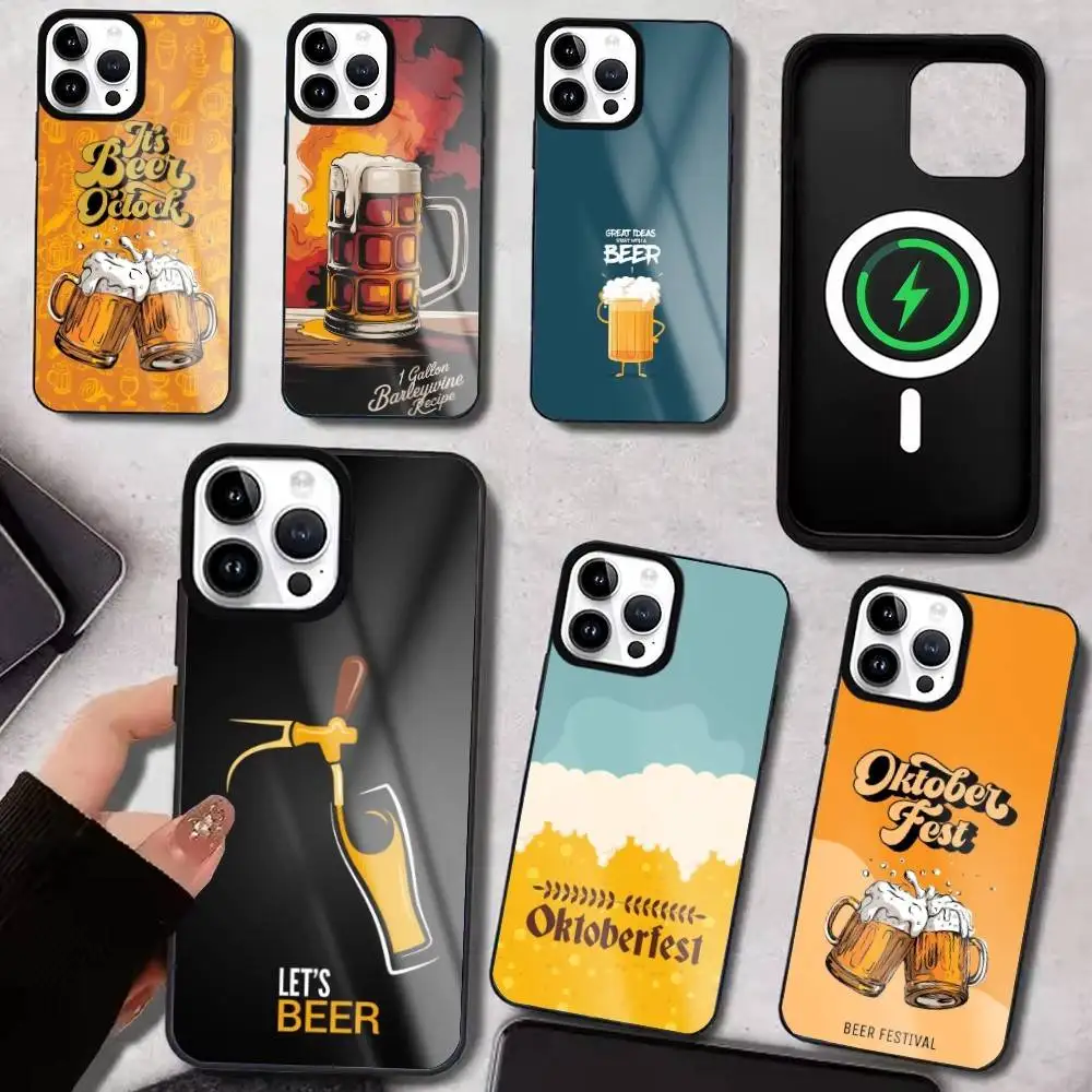 

Suds Beer Alcohol Cartoon Phone Case For iPhone17,16,15,14,13,12,11 Plus,Pro Max, New Magnetic Wireless Charging