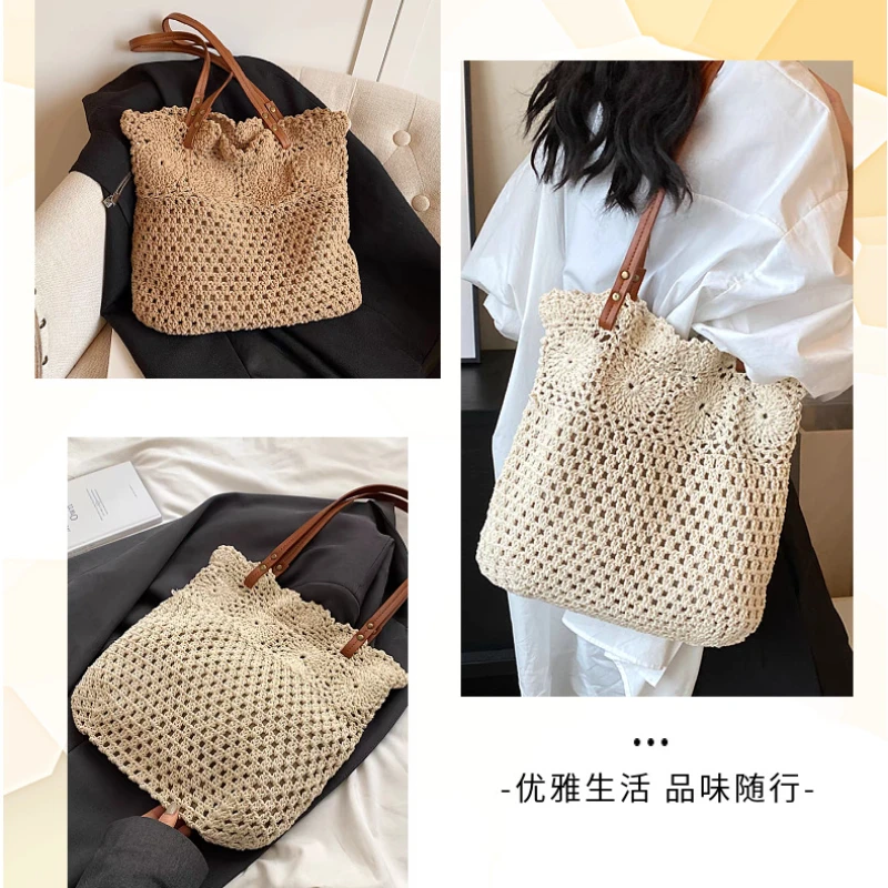 New Arrival Woven Bag,Summer Straw Bags,Lazy Style Women's Beach Bag,Satchel Single Shoulder Bag