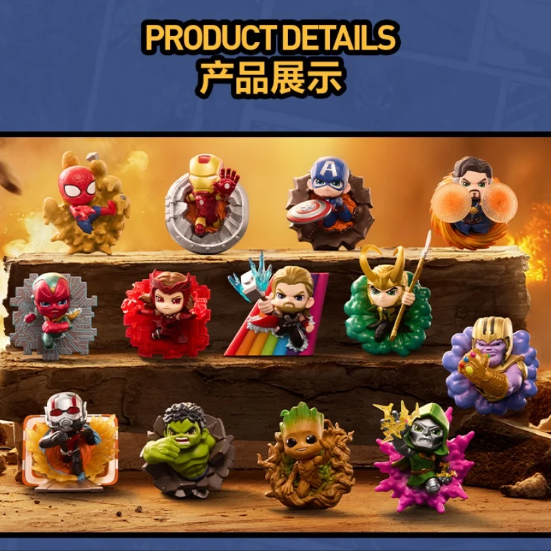 Popmart Marvel Across The Infinite Series Figures Blind Box Marvel Figurine Doll تمثال لطيف لتزيين سطح المكتب هدية عيد ميلاد #5