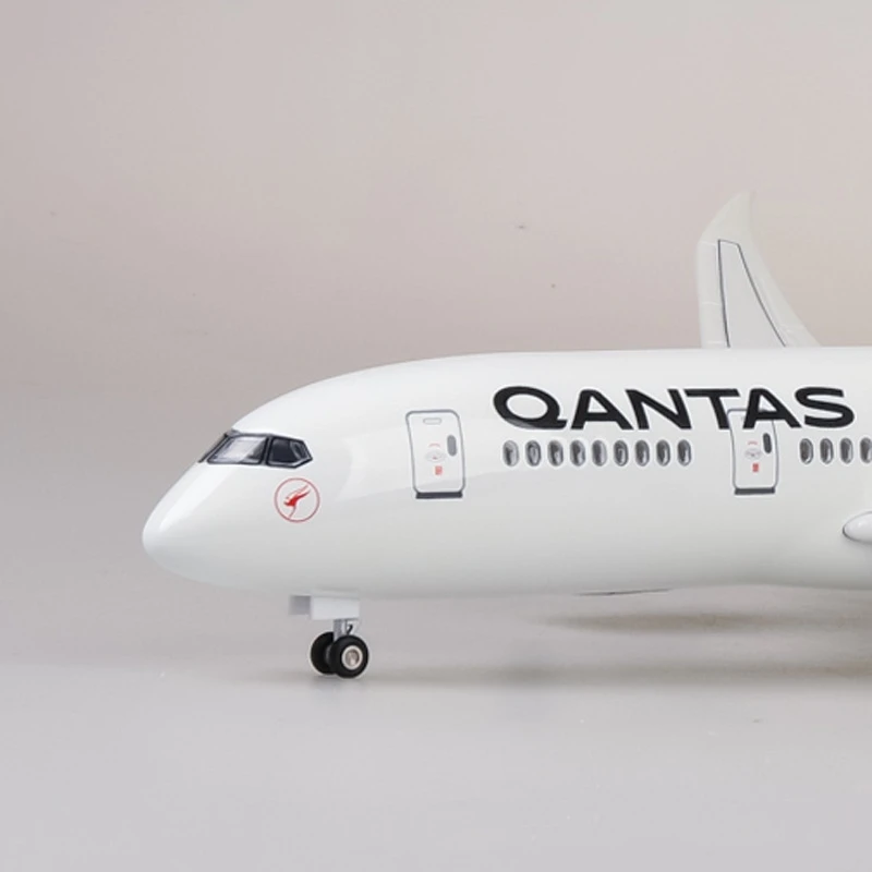 1/130 Schaal 47 cm Vliegtuig Speelgoed B787 Vliegtuigen Model Qantas Airways Airlines Model Licht Wielen Vliegtuig Collectie Display Vliegtuig speelgoed