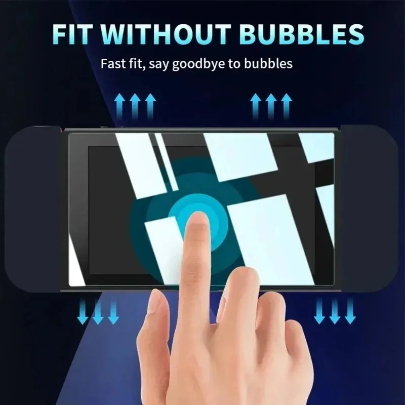 Easy Installation Screen Protector for Nintendo Switch 2 Game Console HD Tempered Glass Anti-Scratch Films with Joystick Caps