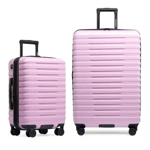 

Чемодан U.S. Traveler Boren Hardside Spinner с алюминиевой ручкой, лавандовый, комплект из 2 предметов