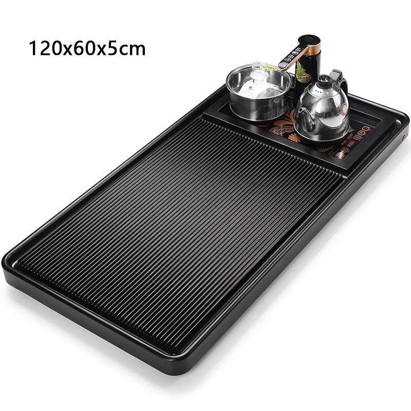 Fully Automatic Integrated Chinese Kung Fu Tea Set High-Quality Electric Wood Tea Tray With Induction Cooker Set
