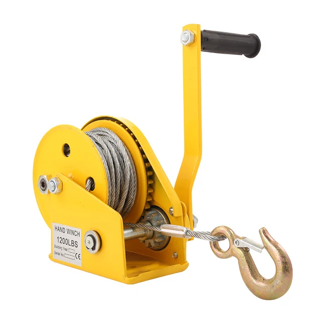 Hot Selling Portable Steel Hand Winch Manually Operated For Crane Applications