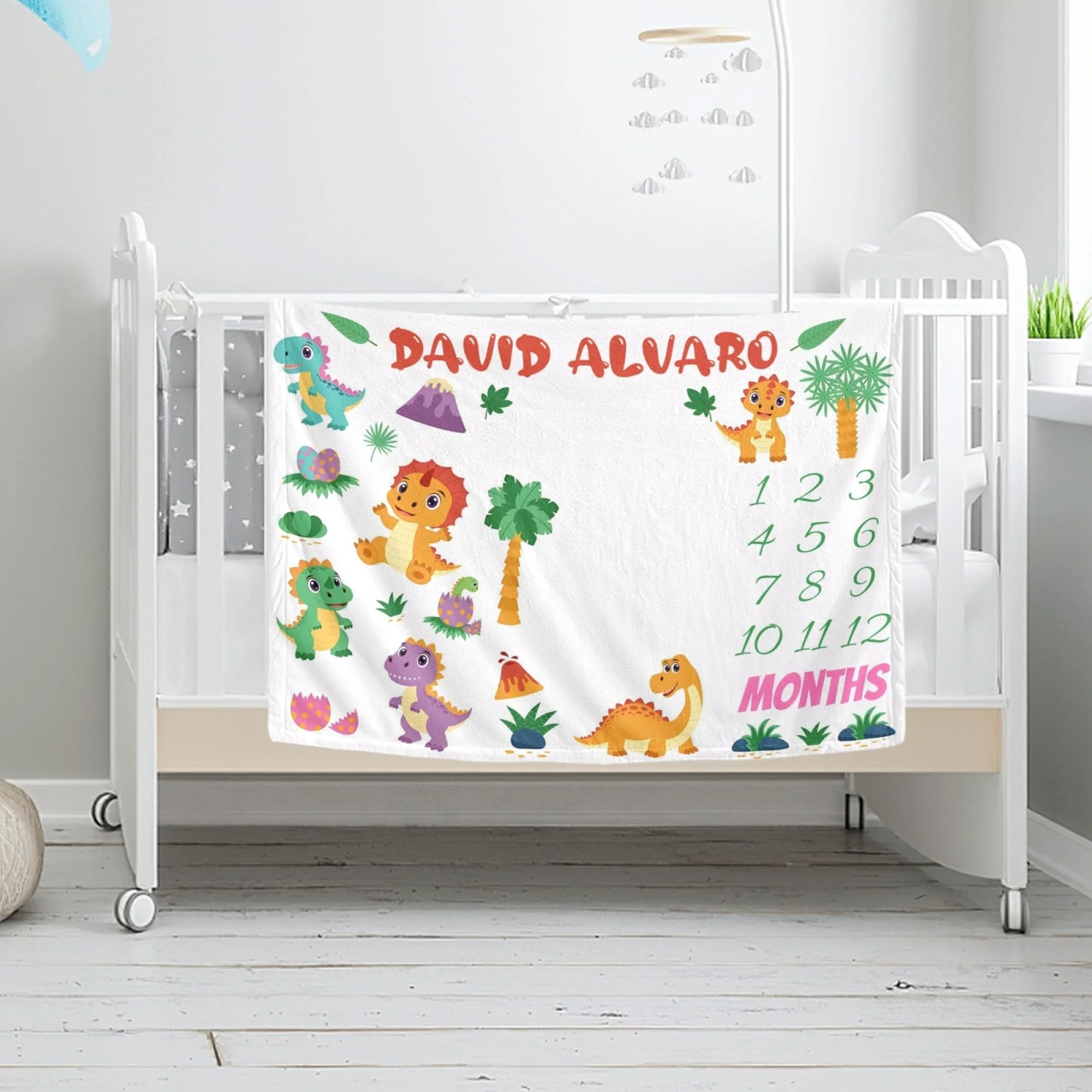 بطانية فيكاما بتصميم الديناصور - مراجعة Baby Nursery Themes وسعره