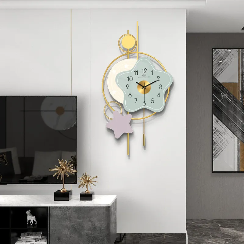 Fashion Design Wall Watch Interior Modern Aesthetic Xenomorph Creative Clock Wall Nordic Silent Reloj De Pared Home Decoration