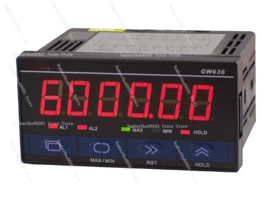 GW636 pulse meter/counter/tachometer/line speedometer/frequency meter/RS485 communication MODBUS protocol