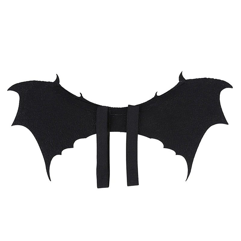 Halloween Cute Pet Clothes Black Bat Wings Harness Costume Cosplay Halloween Party Cat Dog Costumes Bat Wings Pet Supplies