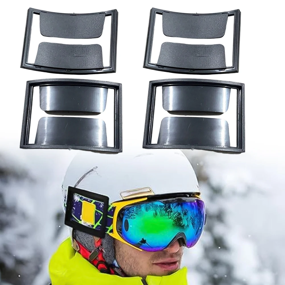 

4pcs/pack Ski Pass Holder For Ski Snowboard Helmets Fits 3.3x2in Lift Access Card Organizer Holder Ski Equipment Accessories