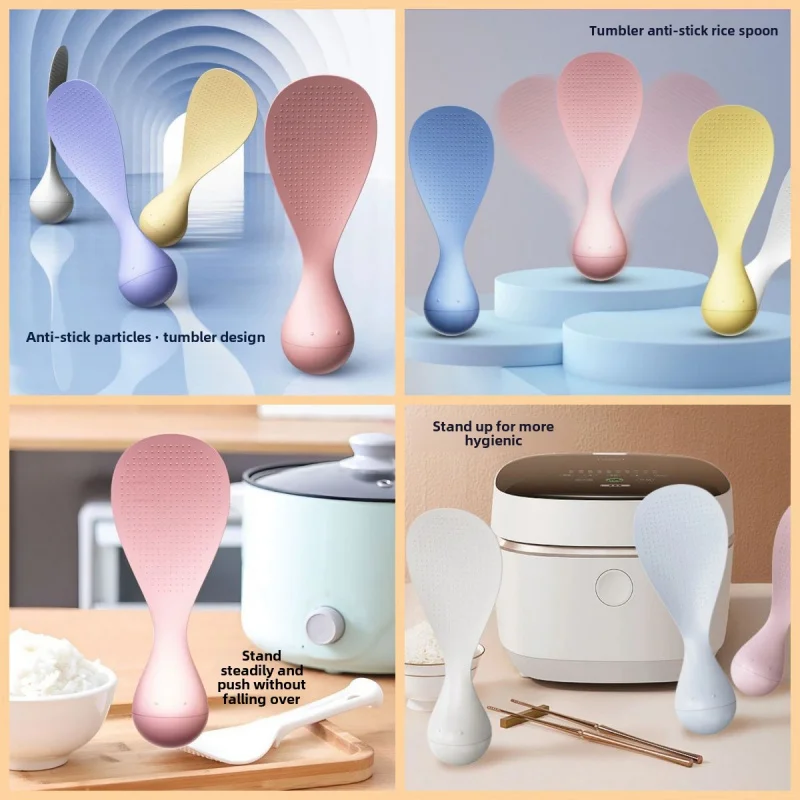 Ottoman Rice Spoon Non-stick Rice Kitchen Standable Rice Spoon Food-grade Standable Household Rice Serving Spoon