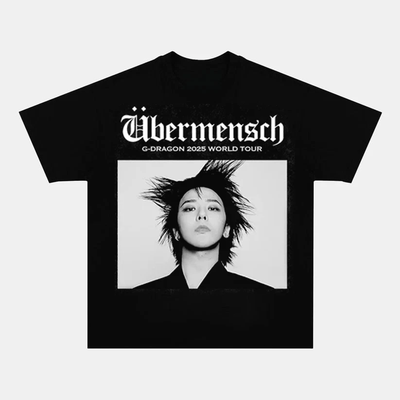 

G Dragon 2025 World Tour T Shirt GD Idol Kop Fans summer cotton Men Women top tee Streetwear Casual Trendy Oversized Loose Shirt