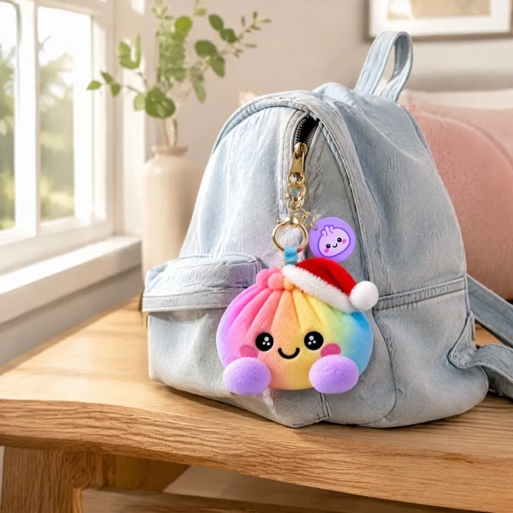 Food Shape Soft Stress Ball Keychain Food Shaped Squishy Squishy Dumpling Cute Realistic Fidget Key Ring Backpack
