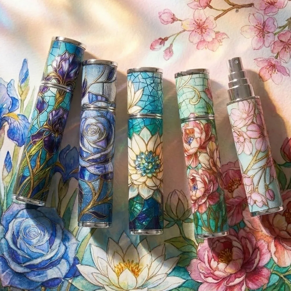 Novo 10ml mini garrafa de perfume recarregável vazio spray garrafa rotativa portátil pulverizador de armazenamento vazio recipientes cosméticos