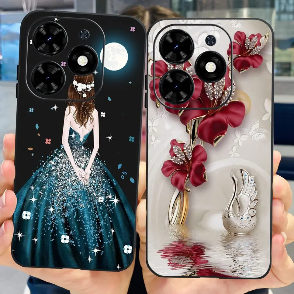 New For Tecno Spark Go 2024 Case Cute Astronaut Dinosaur TPU Soft Silicone Cover For Tecno Spark Go2024 Pop 8 6.6