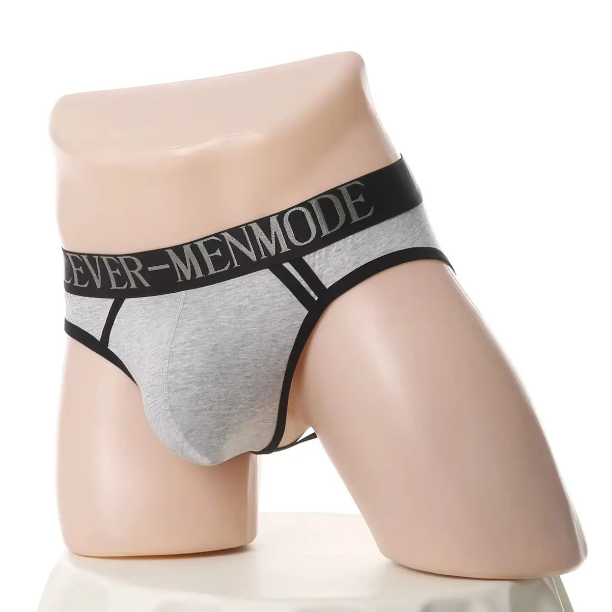 

Men Thong Open Butt Backless Cotton Underwear Sexy Jockstrap G String Comfortable Bulge Pouch Underpants Waistband Panties