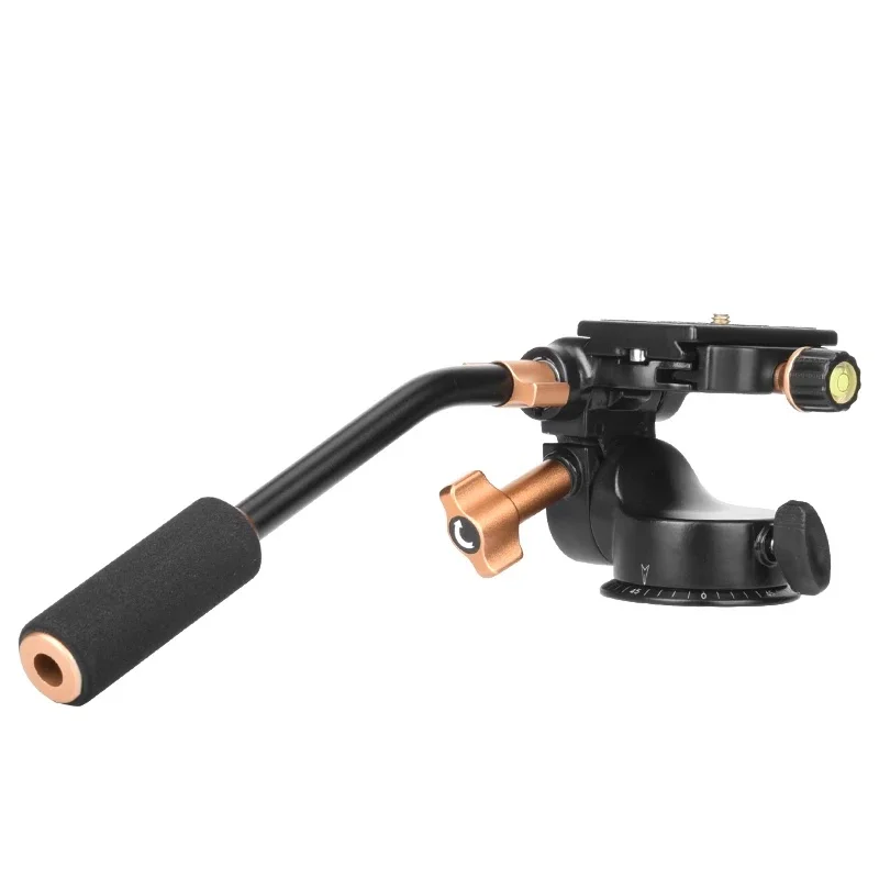 QZSD Q08S Panoramic Tripod Head Damping Panhead with Quick Release Plate For Tripod Monopod Camera Holder Stand Mobile DSLR
