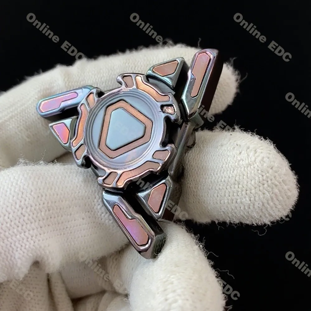 Jouets EDC d'occasion Pangolin Studio EDC Trisome Mini Zirconium cuivre Fidget Spinner jouets d'anxiété jouets Fidget pour adultes