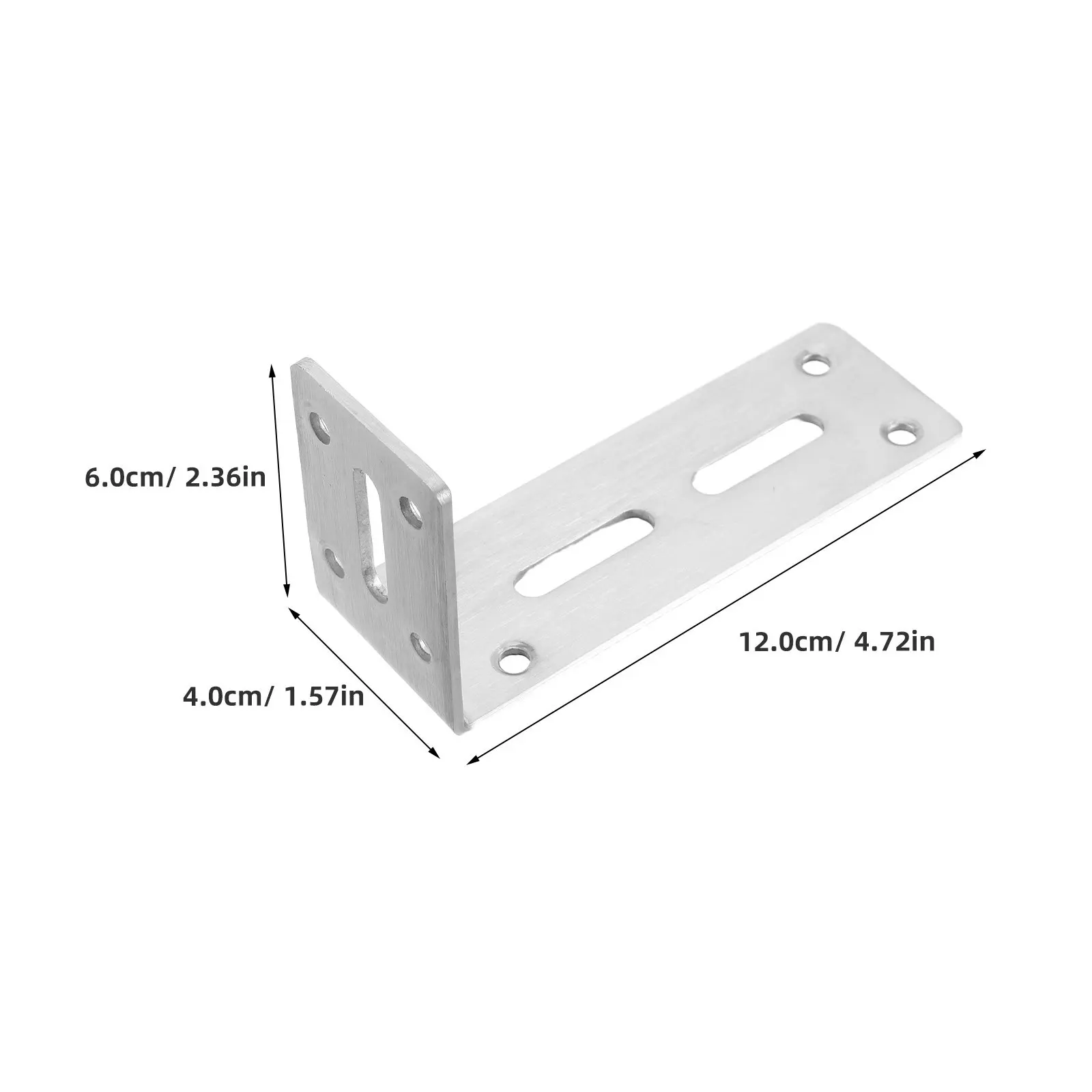 Stainless Steel L Shaped Corner Brackets Set for DIY Furniture Assembly Wall Mounting Shelving Units Office Home Workshop