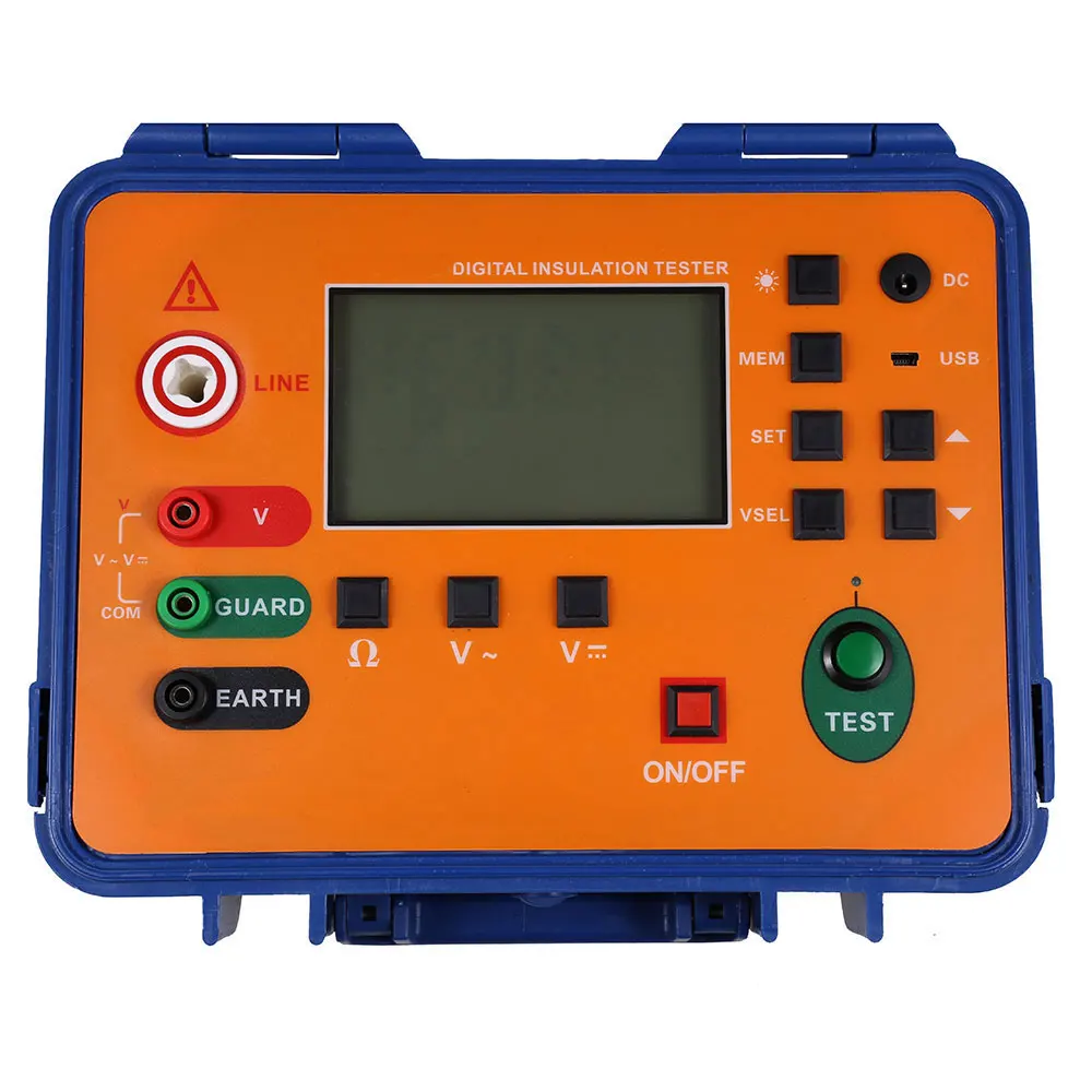 ES3035 Digital Insulation Resistance Meter Megohmmeter 5000V Resistance Range 0.01M-1000G OHM