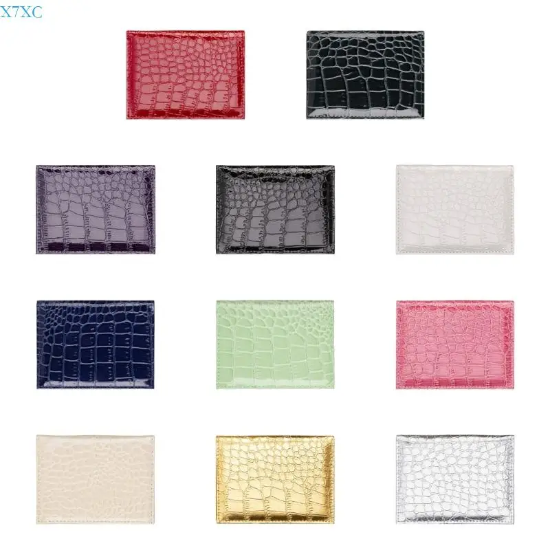 

X7XC Business Card Holder For Men Women PU Leather Wallet Purse Certificate Slot Credit Cards for Women and Men
