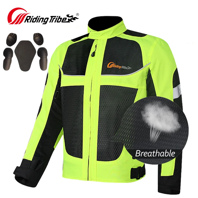 RIDING TRIBE Summer Motorcycle Jacket Men Women Breathable Mesh