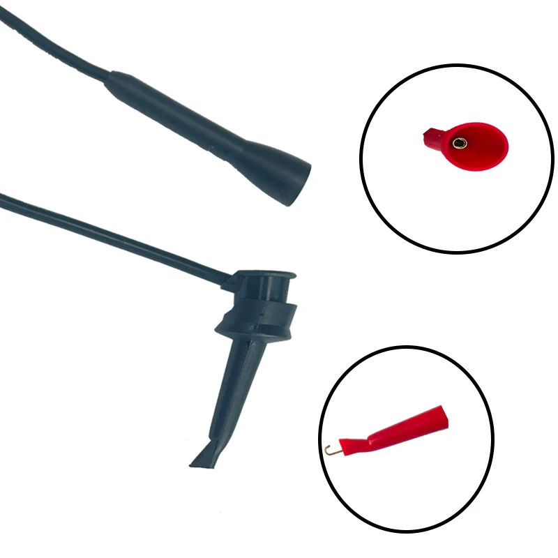 Multimeter-Messleitungen, Kabel, 2 mm Buchse, Miniatur-Schnell-IC-Testclip – Detail 10