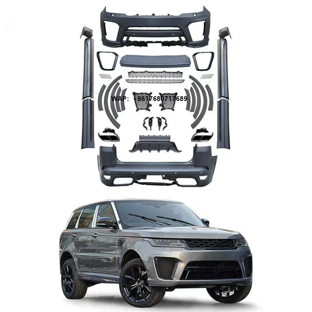 For  Range Rover Sport Upgrade SVR Style Body Kit Front Bumper Side Skirts Rear Bumper
