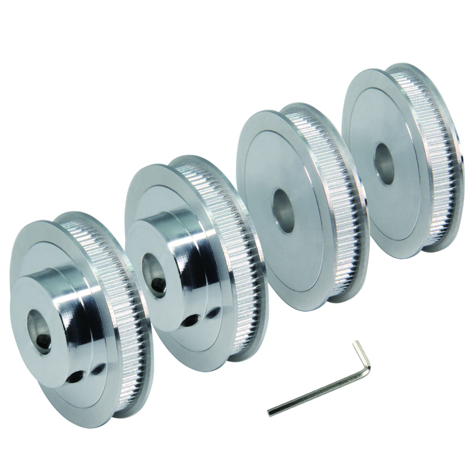 Befenybay 4 Kit GT2 Pulley 80Teeth 12mm Bore 80 Timing Pulleys Synchronous Wheel Aluminum for Width 6mm Belt 3D Printers Parts