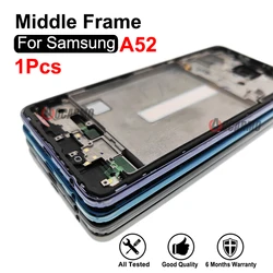 Middle Frame +Side Keys Replacement Repair Parts For Samsung Galaxy A52