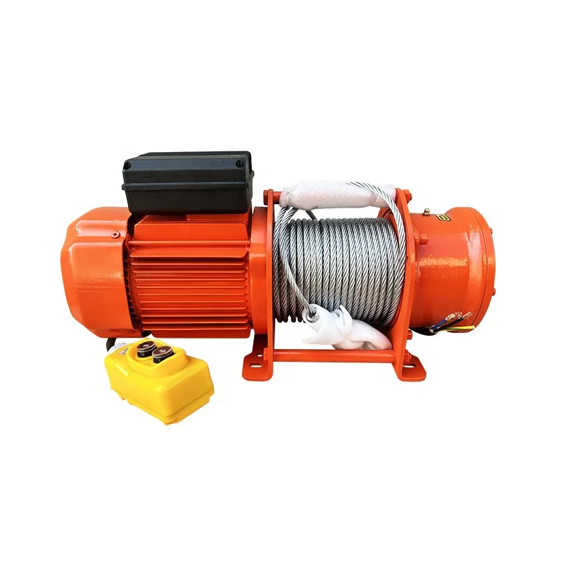 

ALLMAN AMGW Mini Electric Winch 300KG Capacity 38m/min High Speed 220V 1 Phase Portable Auto Winch Electric Model