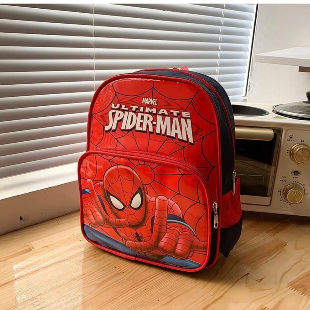 Mochila impermeável do homem-aranha infantil, bonito mochila de nylon dos desenhos animados, presente respirável para meninos e meninas, atacado,